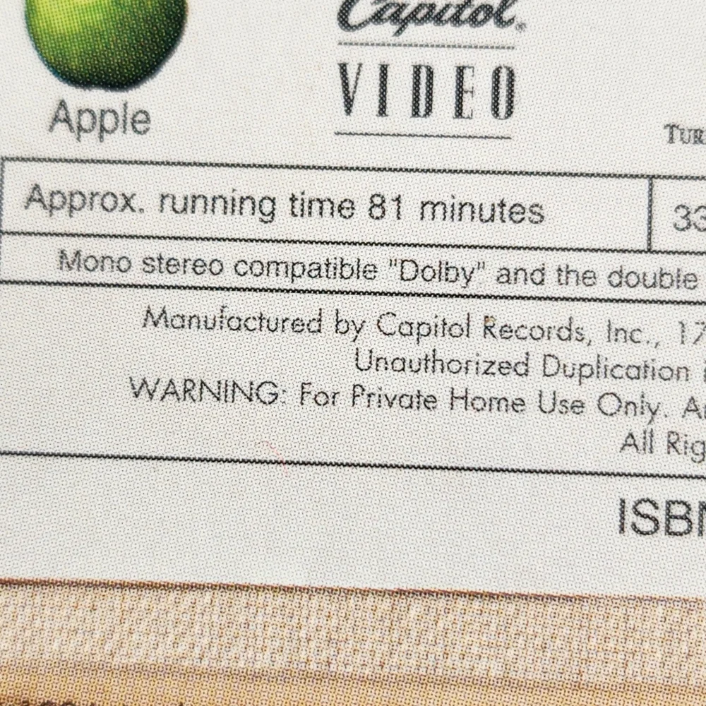The Beatles Anthology 8 VHS Tape